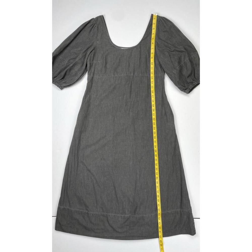 Rachel Comey x Target Dress Grey Chambray Puff Sleeve Midi Dress Small - Picture 6 of 9